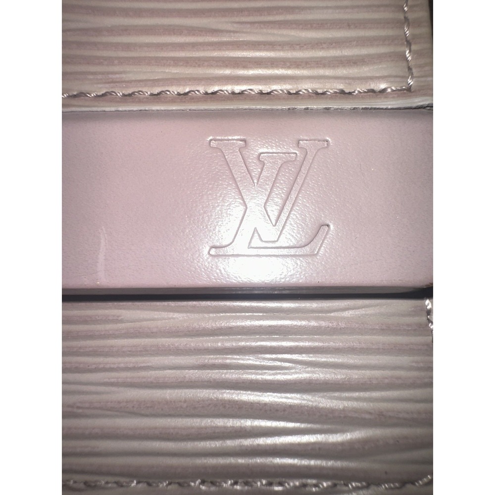 Vintage Louis Vuitton Biarritz Shoulder Bag Epi Leather Gray Violet‎ Small RARE - Picture 5 of 16